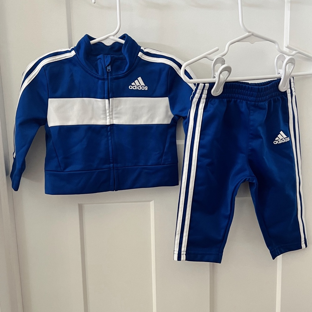Adidas Royal Blue Jacket with White Logo